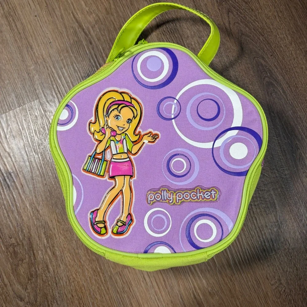Vintage 2004 Polly Pocket Carrying Case‎ Lot Dolls Clothes Accessories Tara Toy